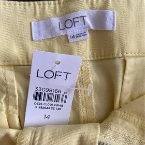 Loft yellow shorts